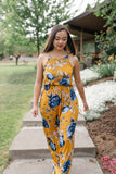 Golden Sunrise Floral Maxi Dress