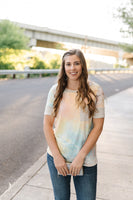 Malibu Peach Tie Dye Top