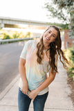 Malibu Peach Tie Dye Top