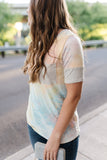 Malibu Peach Tie Dye Top