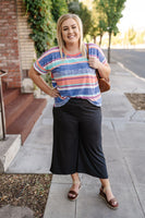 Splendid Charcoal Gaucho Pants