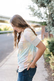 Malibu Peach Tie Dye Top
