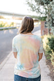 Malibu Peach Tie Dye Top