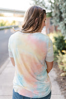 Malibu Peach Tie Dye Top