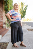 Splendid Charcoal Gaucho Pants