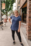 Everyday Basic Coal Blue Top