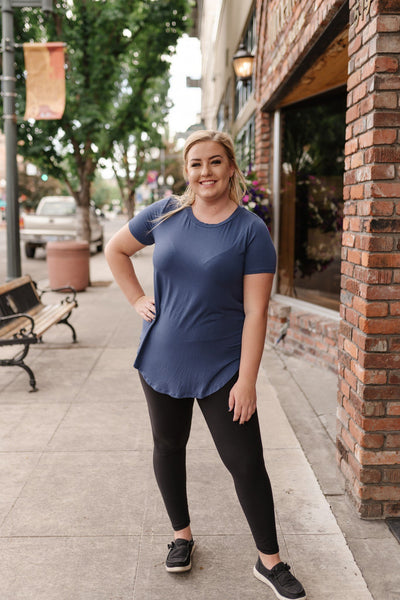 Everyday Basic Coal Blue Top