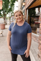 Everyday Basic Coal Blue Top