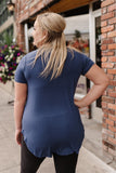 Everyday Basic Coal Blue Top
