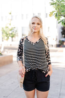 Tangled Up In Black Summer Shorts