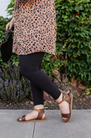 Coffee Date Leopard Print Tunic