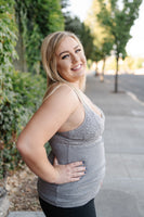 Dove Gray Lacy Bralette Tank