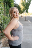 Dove Gray Lacy Bralette Tank