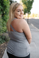 Dove Gray Lacy Bralette Tank