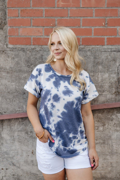 Blue Skies Tie Dye Top