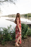 A Walk In The Sunset Maxi Dress
