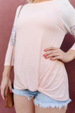 Summer Garden Tunic in Peach