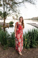 A Walk In The Sunset Maxi Dress