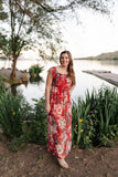 A Walk In The Sunset Maxi Dress