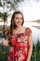 A Walk In The Sunset Maxi Dress