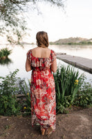 A Walk In The Sunset Maxi Dress