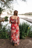 A Walk In The Sunset Maxi Dress