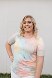 Malibu Peach Tie Dye Top