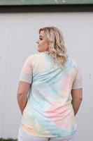 Malibu Peach Tie Dye Top