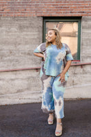 Arctic Waters Tie Dye Top