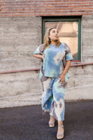 Arctic Waters Tie Dye Top