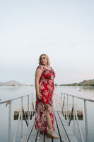 A Walk In The Sunset Maxi Dress