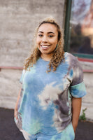 Arctic Waters Tie Dye Top