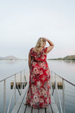 A Walk In The Sunset Maxi Dress