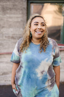 Arctic Waters Tie Dye Top
