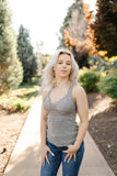 Dove Gray Lacy Bralette Tank