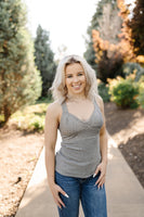 Dove Gray Lacy Bralette Tank