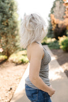 Dove Gray Lacy Bralette Tank