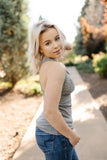 Dove Gray Lacy Bralette Tank