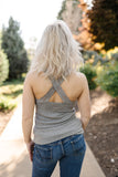 Dove Gray Lacy Bralette Tank
