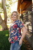 Simply Floral In Navy