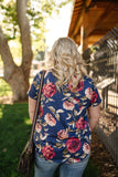 Simply Floral In Navy