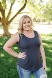 Essential Tank Top In Coal Black
