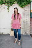Mineral Wash Rose' Top
