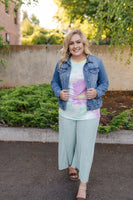 Minted in Summer Palazzo Pants