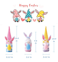 Plush Easter Gnome Set 3pk