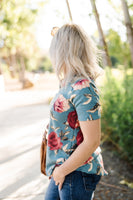 Simply Floral In Sea Glass