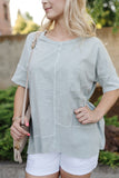 Summer Sage Knit Tunic