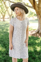 Snow Leopard On The Loose Dress