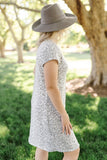 Snow Leopard On The Loose Dress
