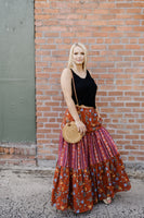 Samba All Night Tierred Maxi Skirt